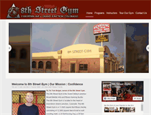 Tablet Screenshot of 8thstreetgym.com